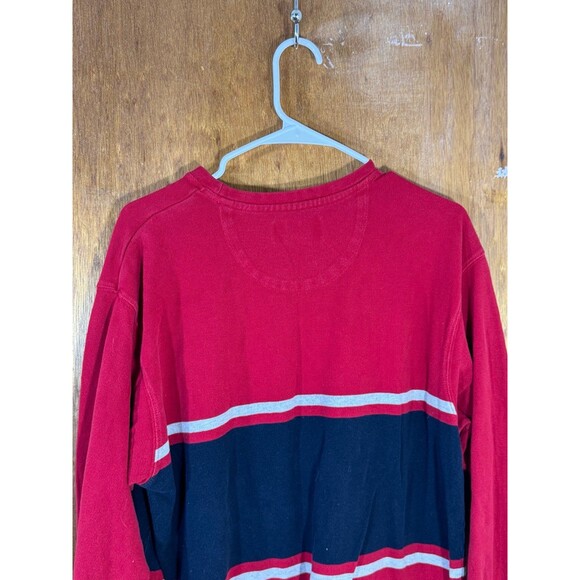 Vintage Chaps Ralph Lauren Long‎ Sleeve Shirt Red Large L - Picture 9 of 11